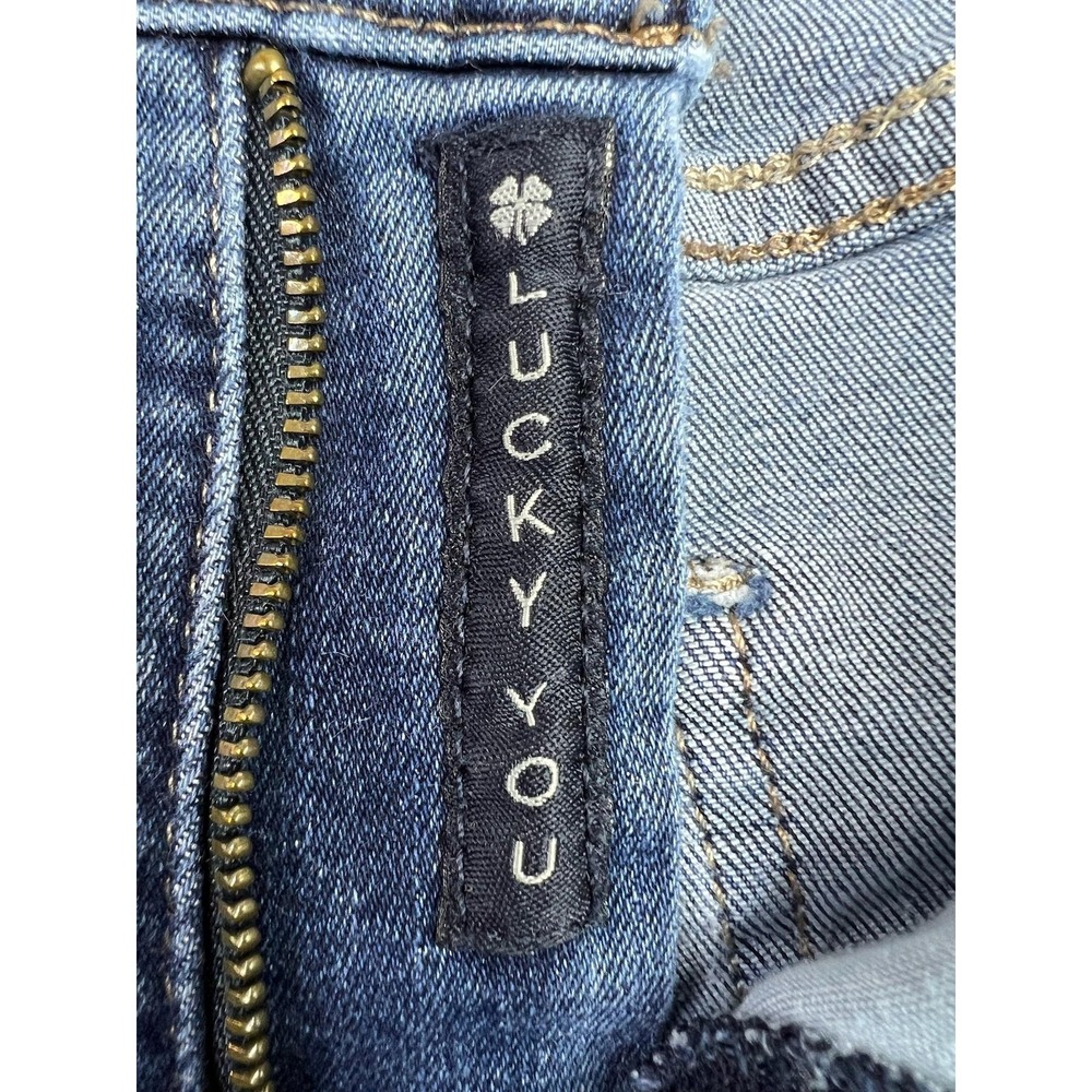 Lucky Brand Mid Rise Skinny Ava Ankle Jeans Womens 10/30 Blue Stretch Denim - Picture 6 of 16